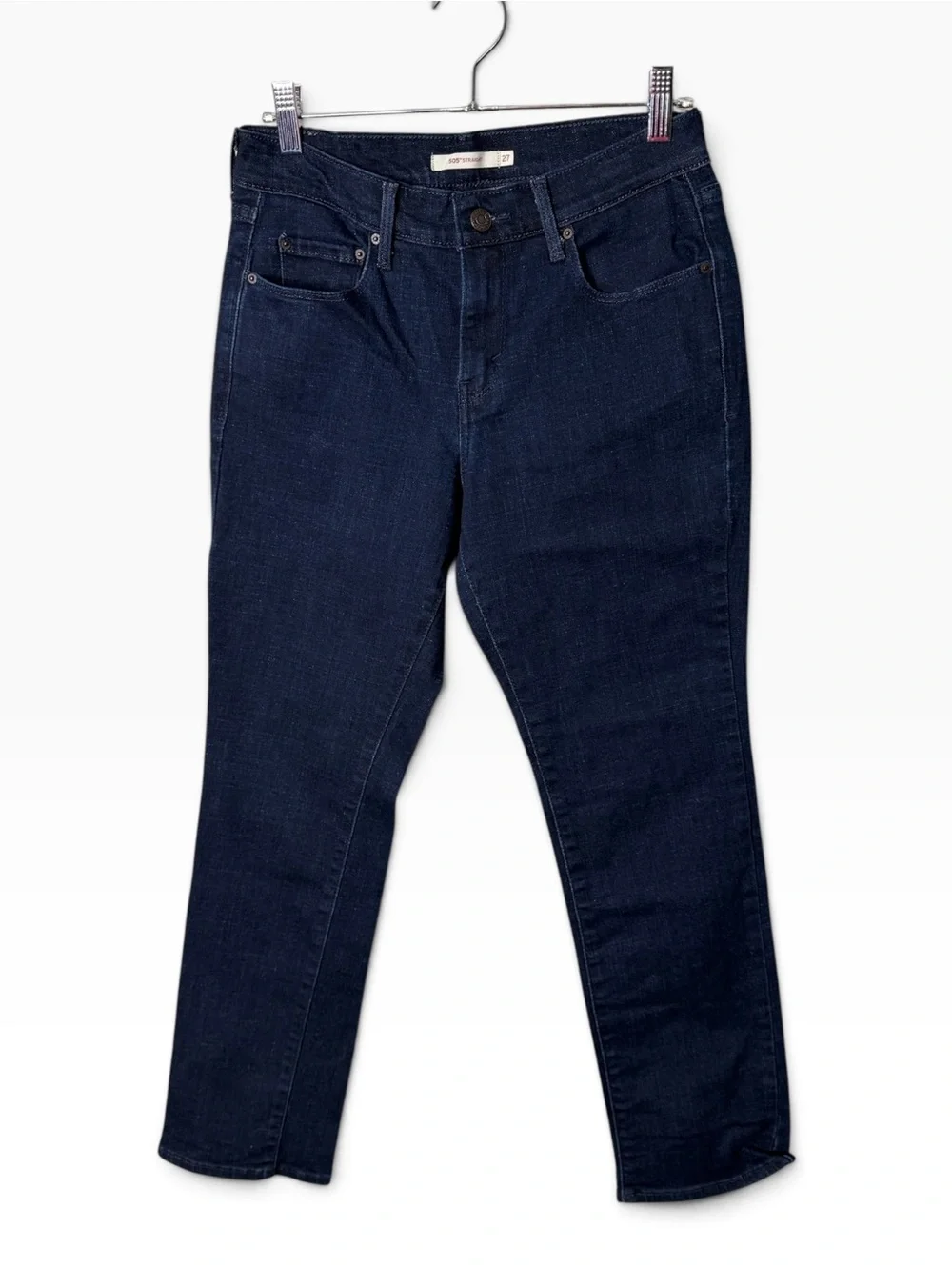 Levi's Dark Wash Size 27x30 505 Straight Jeans